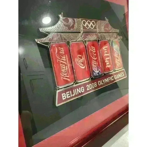 2008 Bejing Olympic Coca-Cola Pin Framed Art - Picture 4 of 4